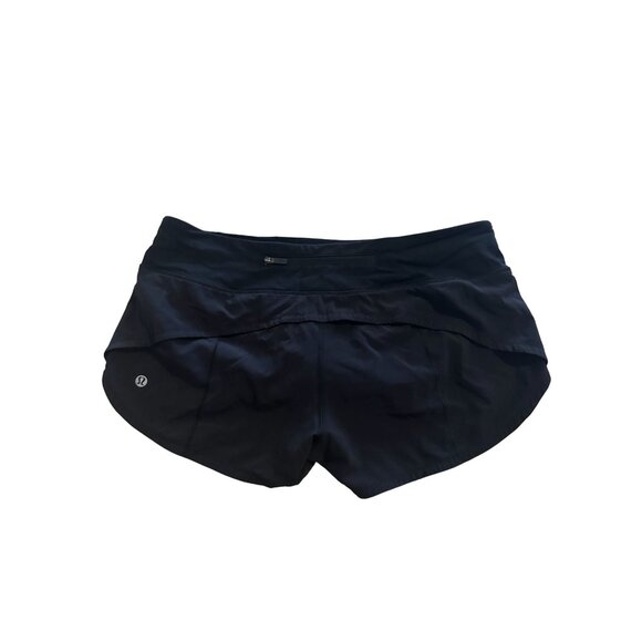 LULULEMON Womens Black Workout Shorts Size 8 - Picture 4 of 5